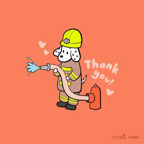 Dog Thank You GIF by Stefanie Shank