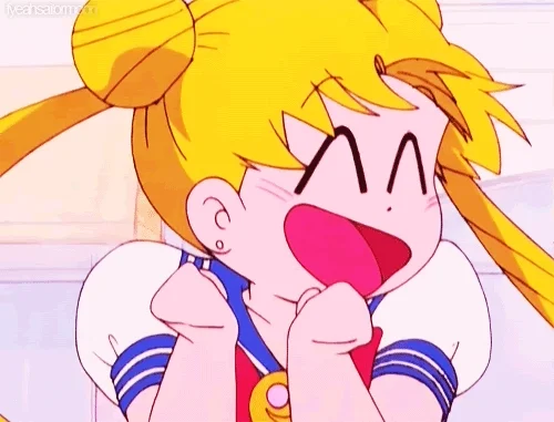Excited Sailor Moon GIF