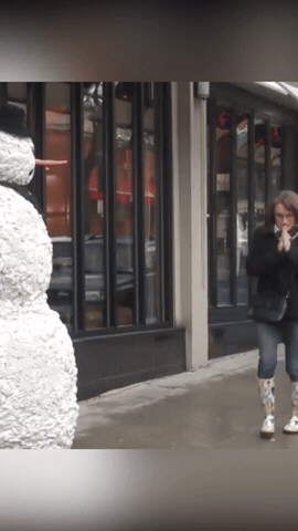 Freaky The Scary Snowman GIF