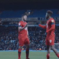 Slow Motion Hug GIF by Wigan Athletic