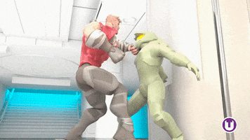 Animation Fighting GIF by School of Computing, Engineering and Digital Technologies