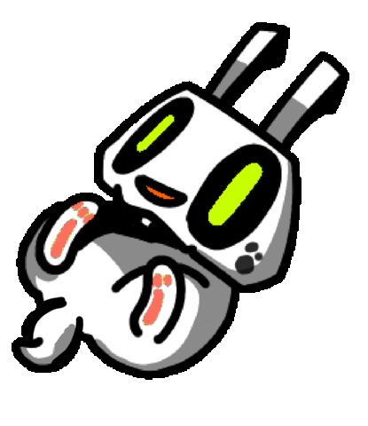 Rabbit Bounce Sticker