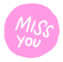 Sad Miss You Sticker by Mara Wears Stripes