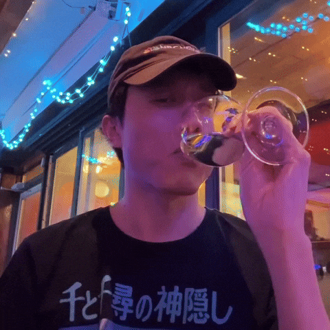 Confused Wine GIF