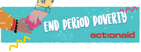 ActionAid UK period tampon period poverty on my period Sticker