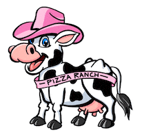 Pink Cow Sticker by Pizza Ranch