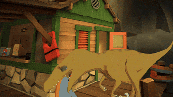 Happy Jurassic Park GIF by Walkabout Mini Golf