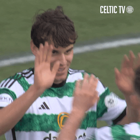 High Five Celebration GIF by Celtic Football Club