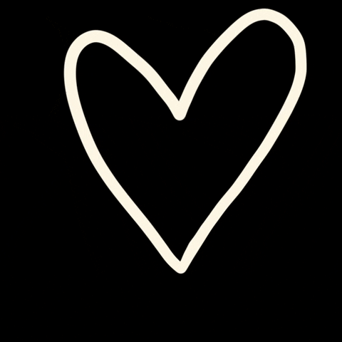 White Heart Love GIF