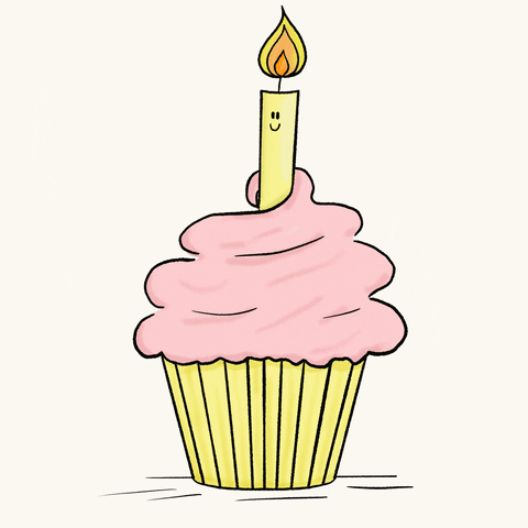 mgdoodlestudio birthday candle cupcake mgdoodlestudio GIF