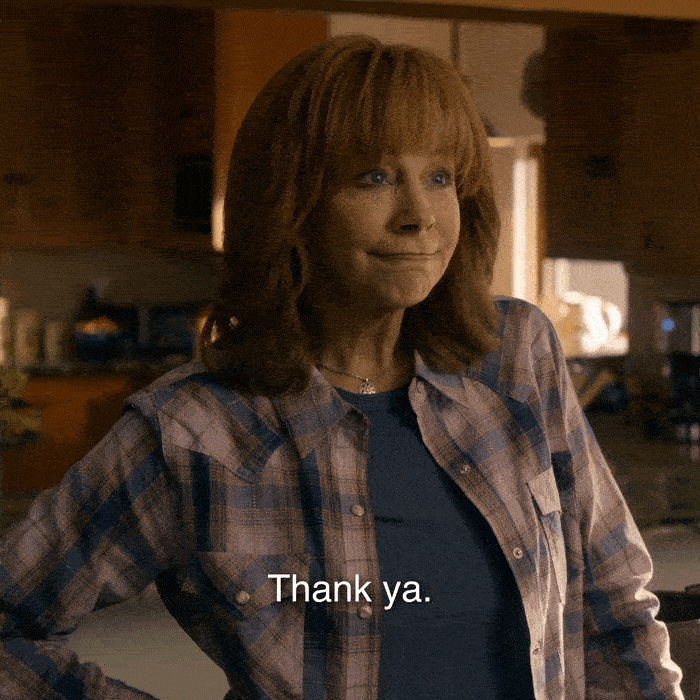 Reba Mcentire Thank You GIF by ABC Network