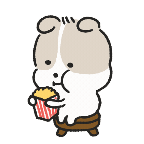 Interest Popcorn Sticker