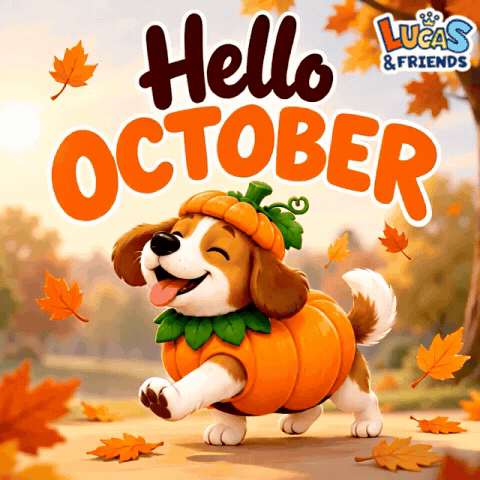 Dog Halloween GIF by Lucas and Friends by RV AppStudios