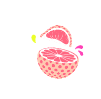 Pink Fruit Sticker by drinkwildwonder
