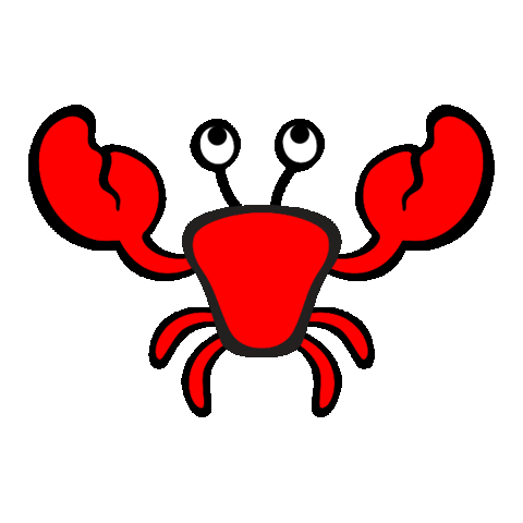 Scratch Crab Sticker by Webee