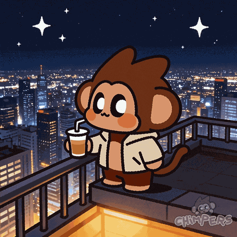 Night Sky Stars GIF by Chimpers