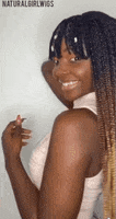 Brown Skin Girl Smile GIF by Natural Girl Wigs