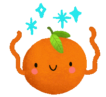 Summer Orange Sticker by Elsa Isabella