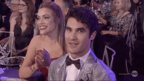 nervous darren criss GIF by SAG Awards