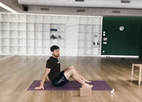 dynamic stretching exercise to loosen the stiff hamstring muscles GIF by  ePainAssist