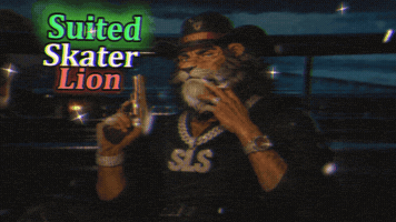 Glitter Lion GIF