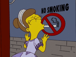 The Simpsons Smoking GIF