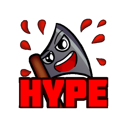 Hype Axe Sticker by Der Metzler