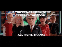 Team America If Youre Not Interested Theres The Door All Right Thanks GIF