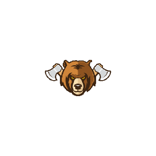 Bear Axe Sticker