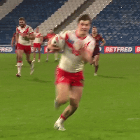 Rugby League Try GIF by St.Helens R.F.C