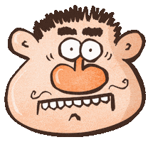 Morning After Face Sticker by Careless Doodles