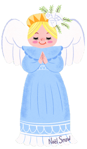 Christmas Angel Sticker