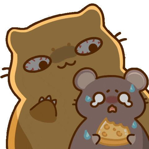 Mouse Sweating Sticker by Bichi Mao