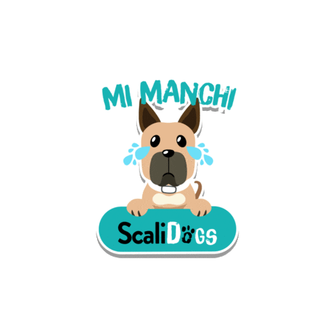 Sad Dog Sticker by Scalidogs