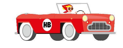 hilbrandbos retro vintage driving congratulations Sticker