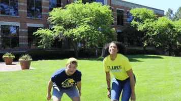 Jump College GIF by Clarke University