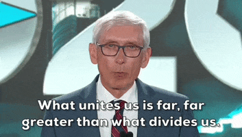 Tony Evers Unity GIF by GIPHY News