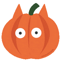 Halloween Pumpkin Sticker by Formlotse for iOS & Android