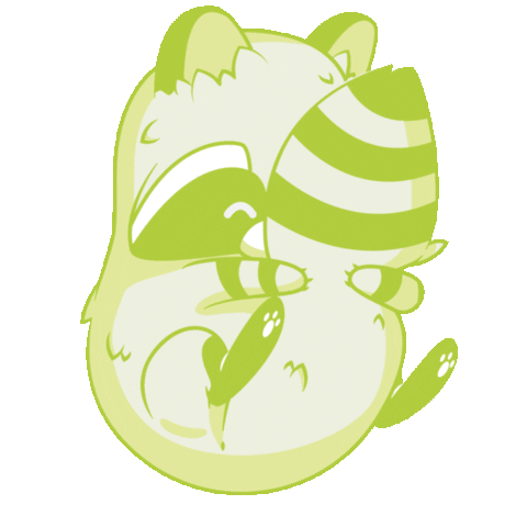 Verde Raccoon Sticker