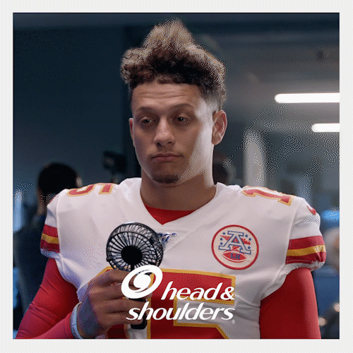 Image result for mahomes hair gif