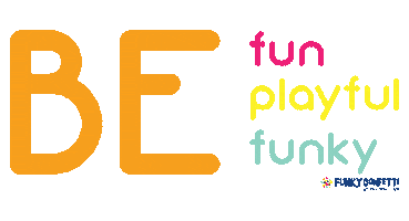 Funky Confetti Sticker