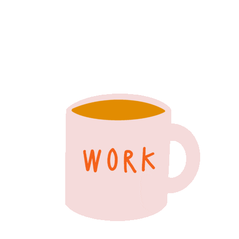 Coffee Work Sticker