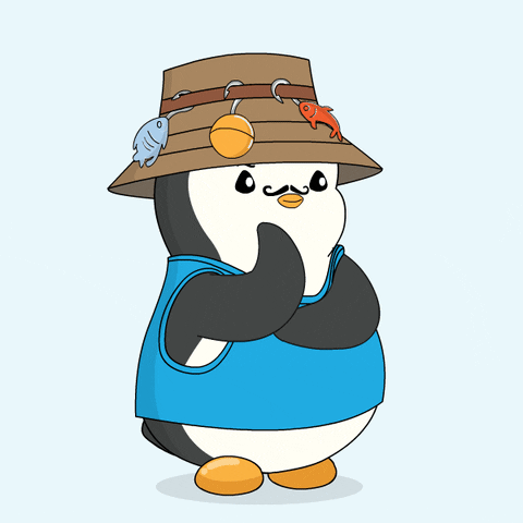 Thinking Wondering GIF by Pudgy Penguins
