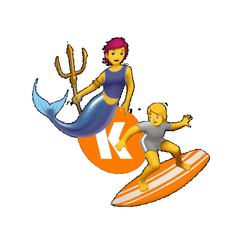 Emoji Surf Sticker