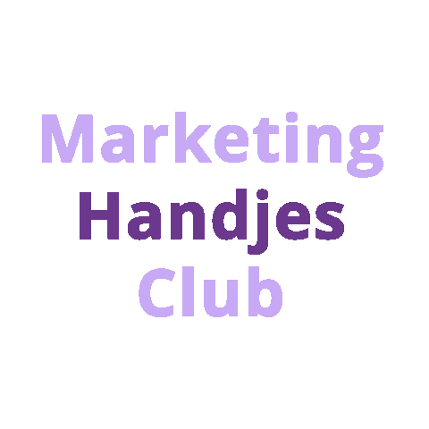 Marketing Handjes Sticker