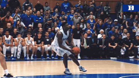 Flying College Basketball GIF by Duke Men's Basketball - Find & Share on GIPHY
