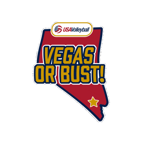 Vegas Nevada Sticker by USA Volleyball