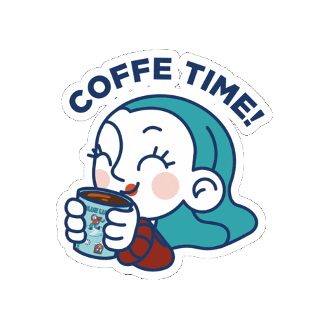Coffee Cafe Sticker by Blue Luna