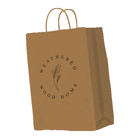 Weathered Wood Home Sticker