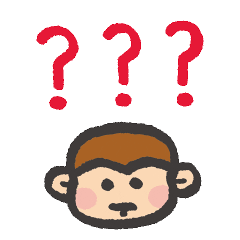 Monkey 問號 Sticker